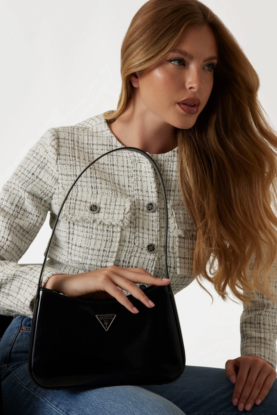 Guess Betula Kadın Siyah Omuz Çantası ı HWNY9496170-BLA