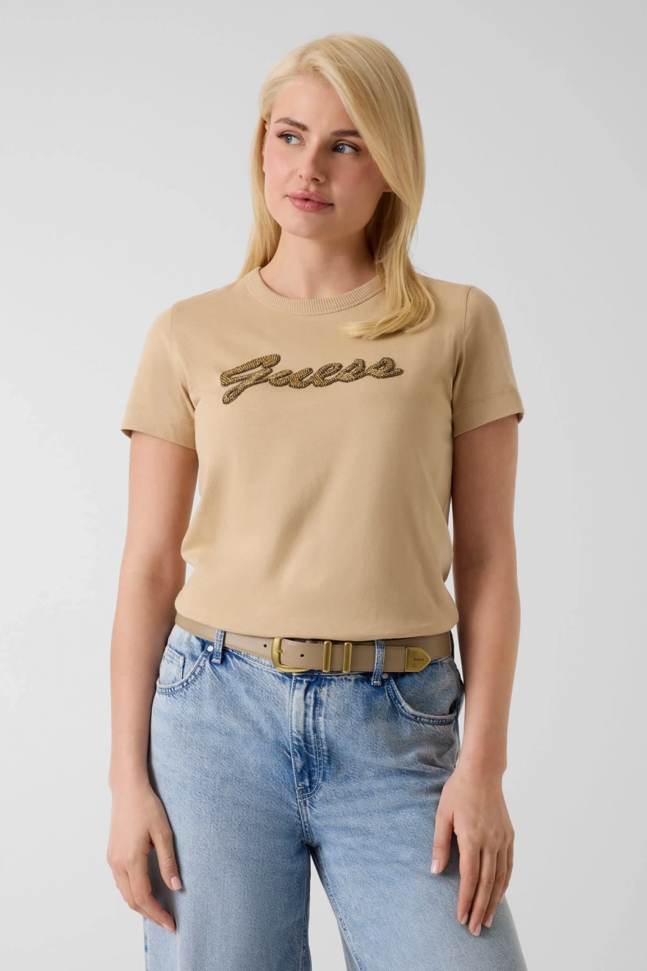 Guess Beads Kadın Regular Fit T-Shirt