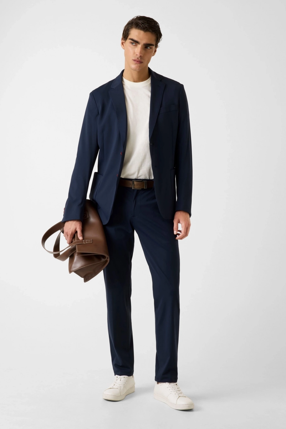 Guess Coulisse Erkek Lacivert Slim Fit Pantolon M5BB75WHHO2-G7DC