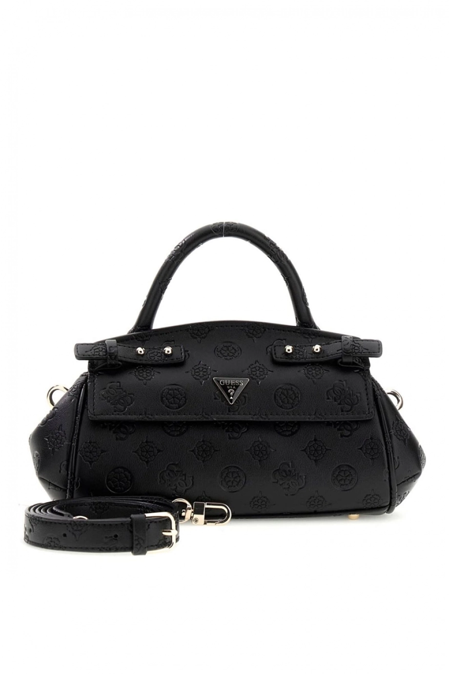 Guess Diana Küçük Üstten Saplı Kapaklı Kadın Siyah El Çantası HWPD9727760-BLO