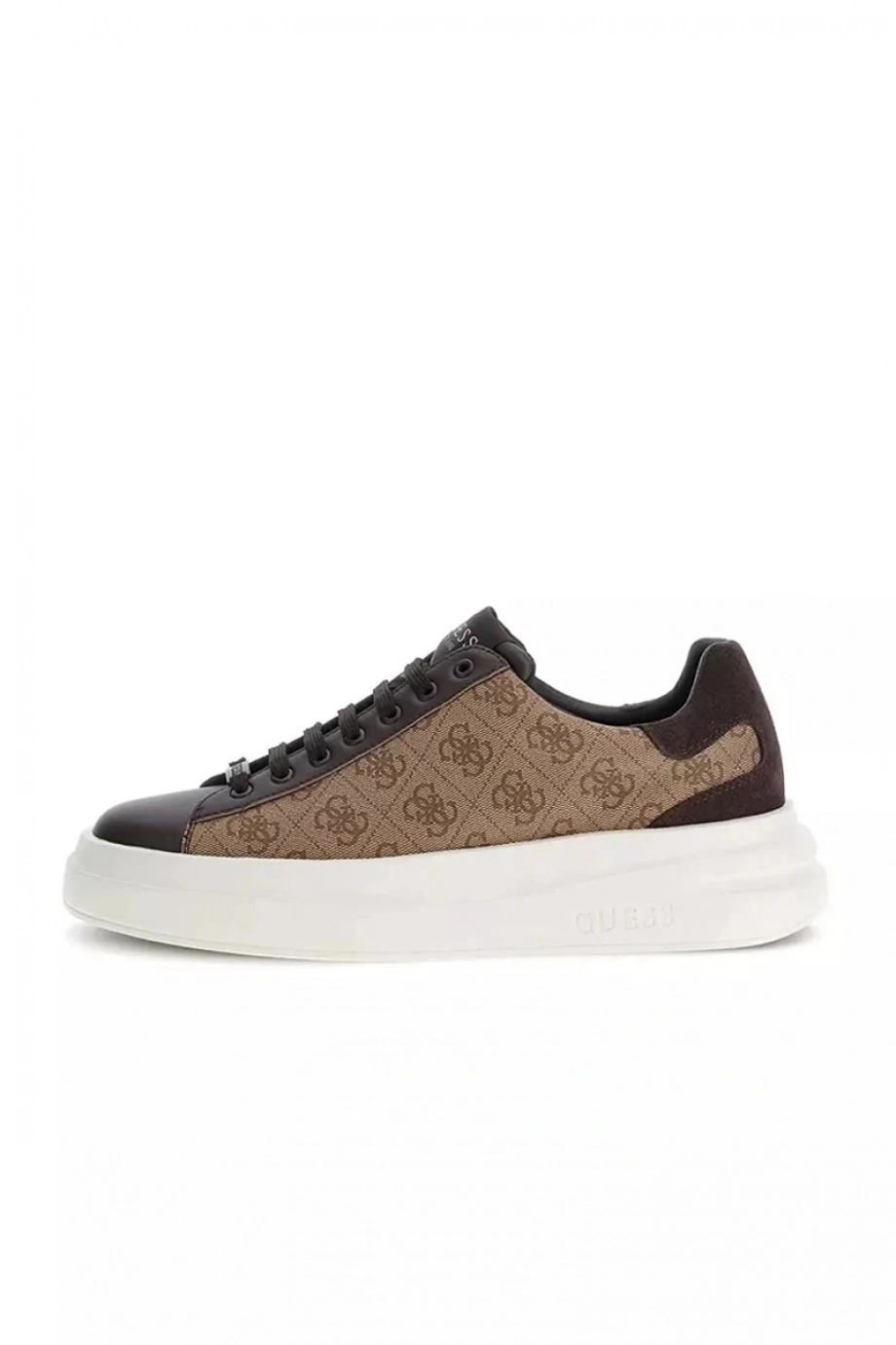 Guess Elba Erkek Bej/Kahverengi Deri Sneaker FMPVIBFAL12-BEIBR