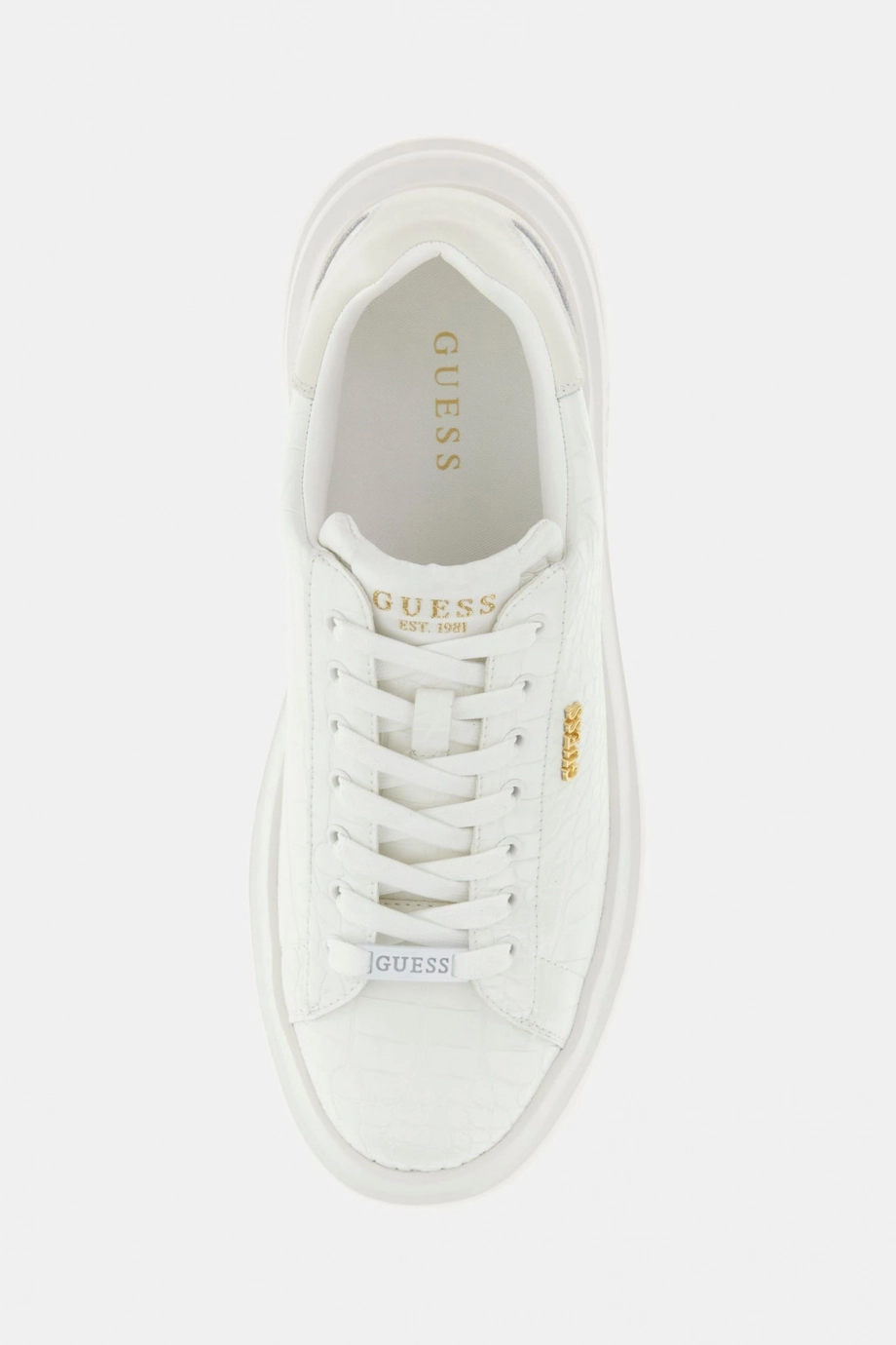 Guess Elba Erkek Beyaz Sneaker FMPELAELE12-WHITE