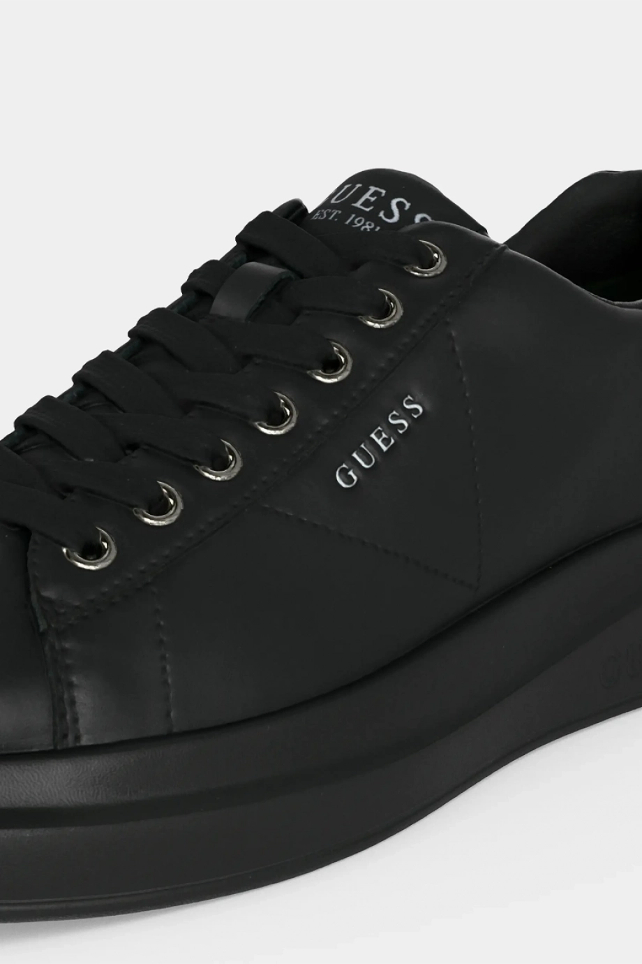 Guess Elba Erkek Deri Siyah Sneaker