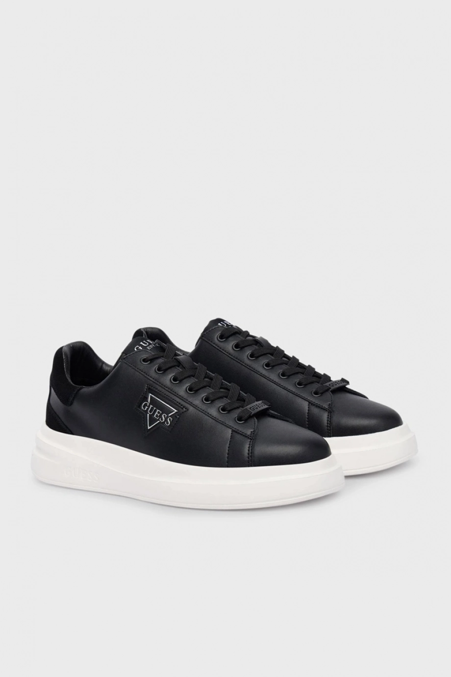 Guess Elban Erkek Siyah Deri Sneaker FMFBANLEL12-BLACK