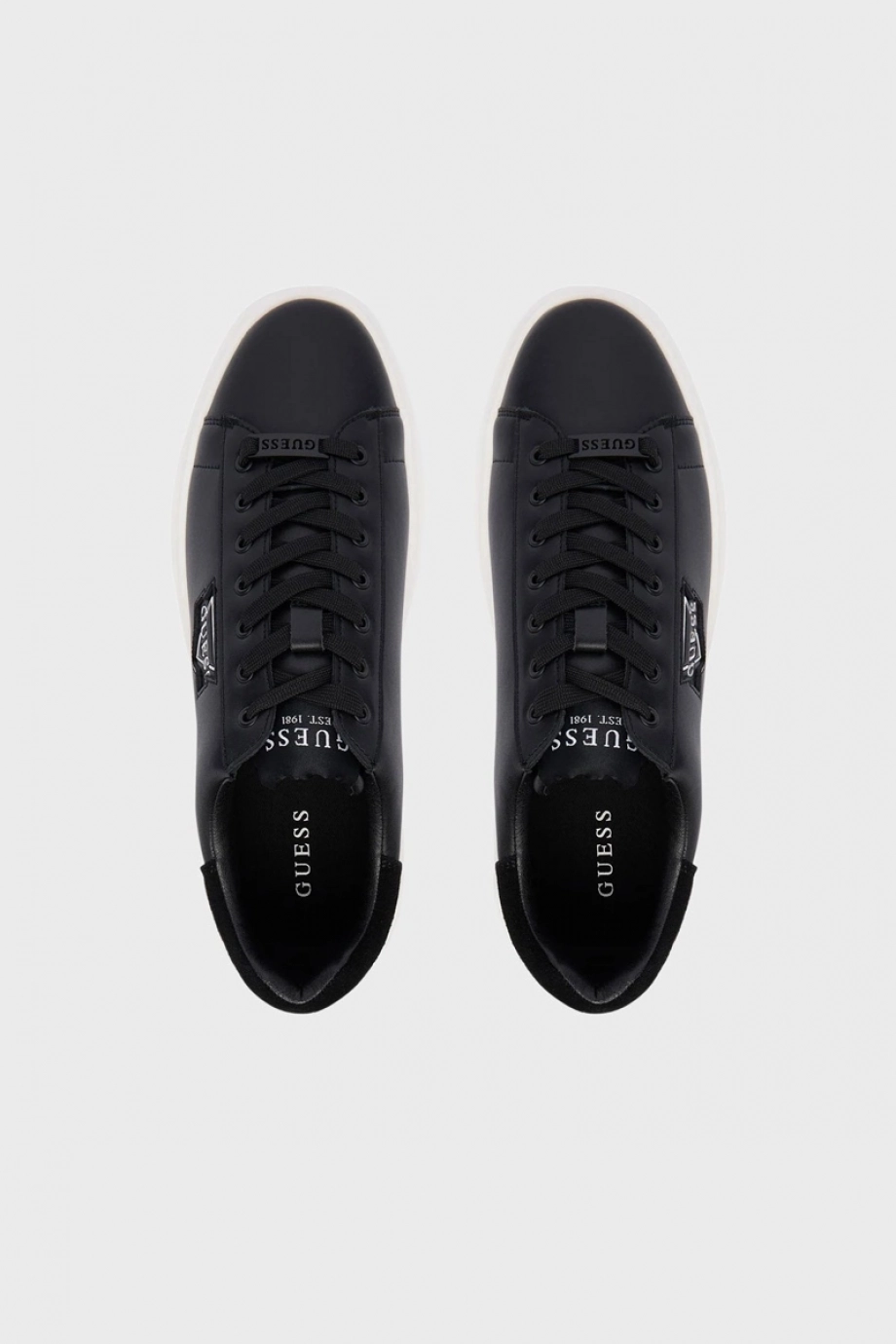 Guess Elban Erkek Siyah Deri Sneaker FMFBANLEL12-BLACK