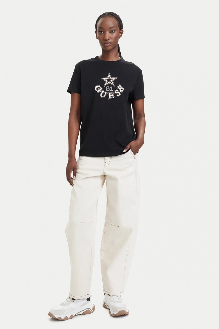 Guess Elettra Kadın Aktif Regular Fit T-Shirt