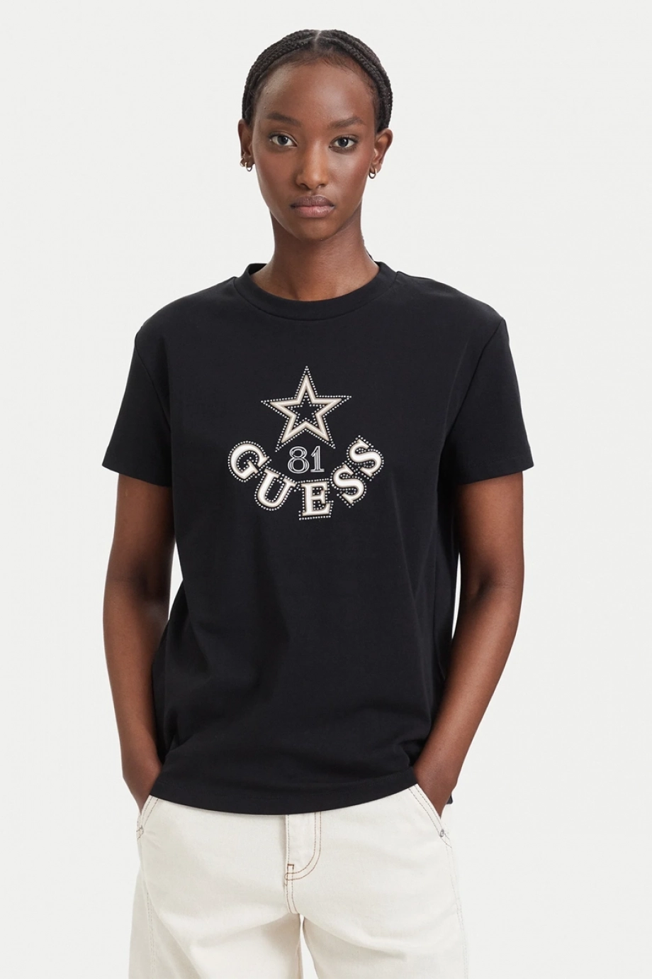Guess Elettra Kadın Aktif Regular Fit T-Shirt
