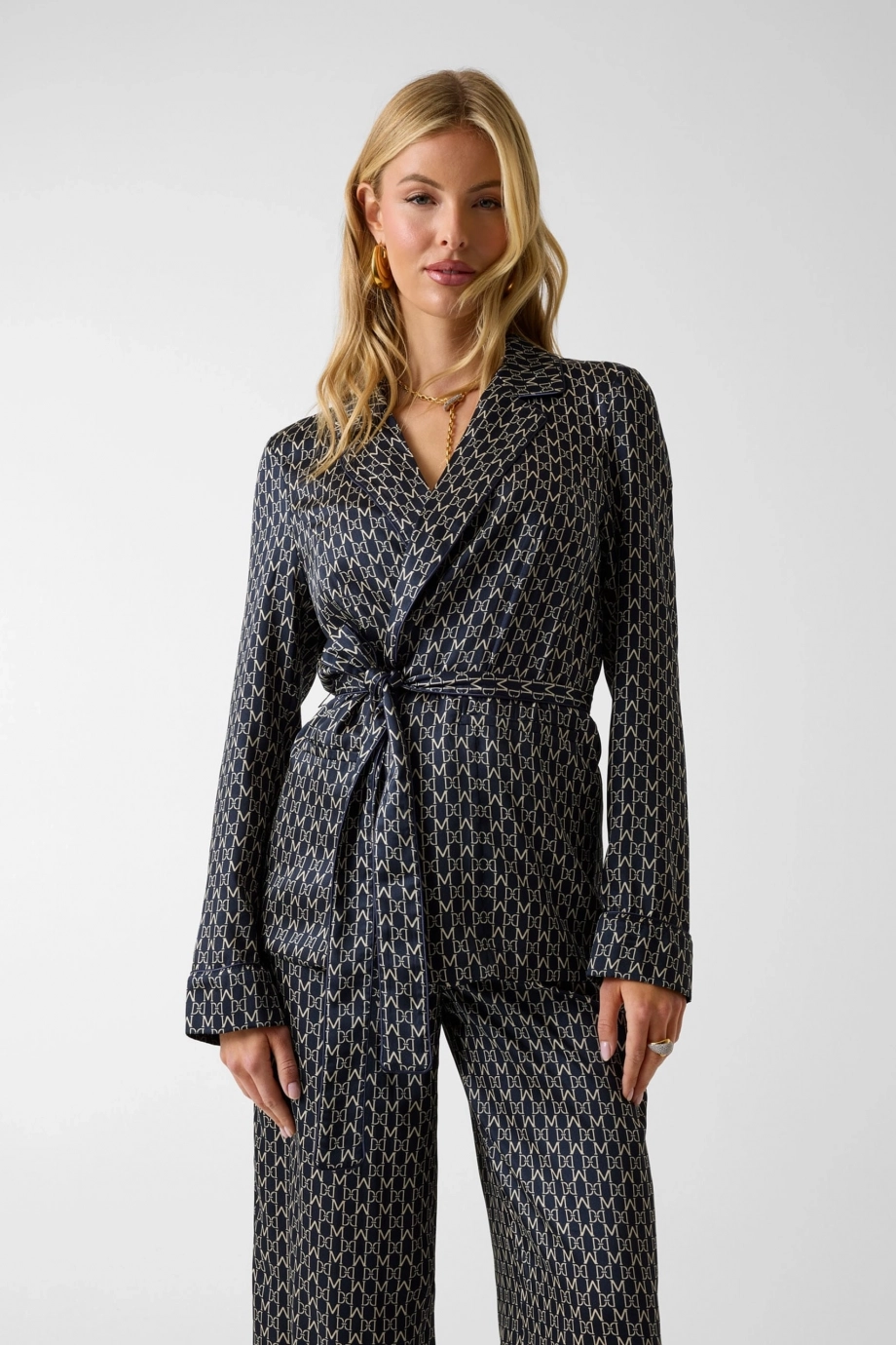 Guess Elida Kemerli Kadın Çok Renkli Blazer Ceket 6RGN087435A-PM7F