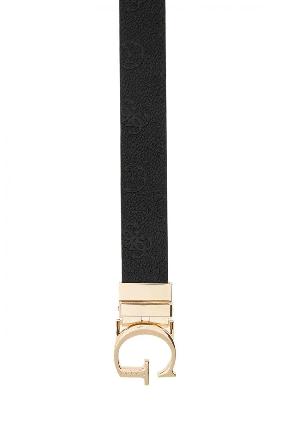 Guess Ella Logolu Ayarlanabilir ve Çift Taraflı Kadın Siyah Kemer BW7861P3430-BBI