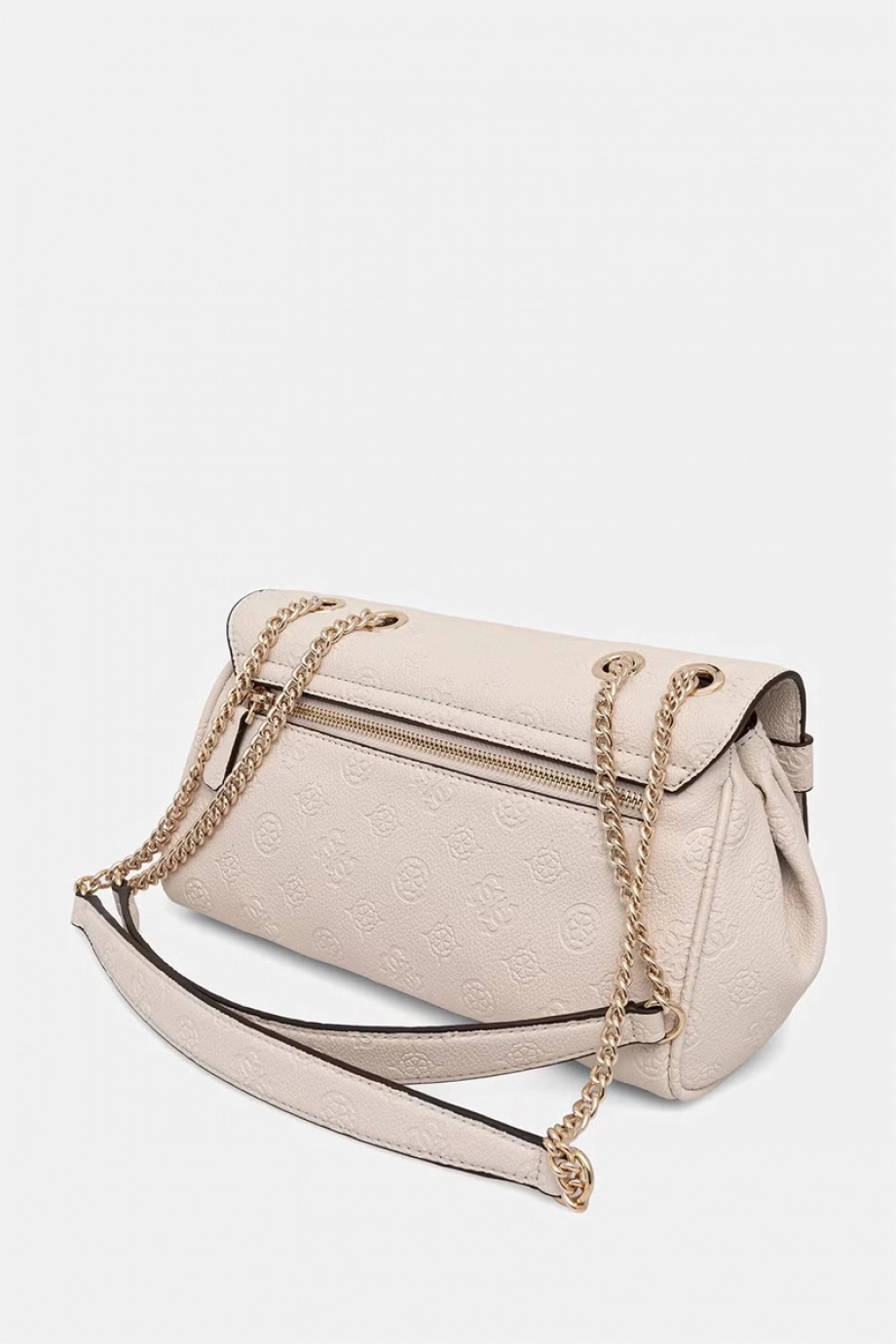 Guess Ella Logolu Dönüştürülebilir Kapaklı Kadın Bej Çapraz Çanta HWPD9746210-BIO