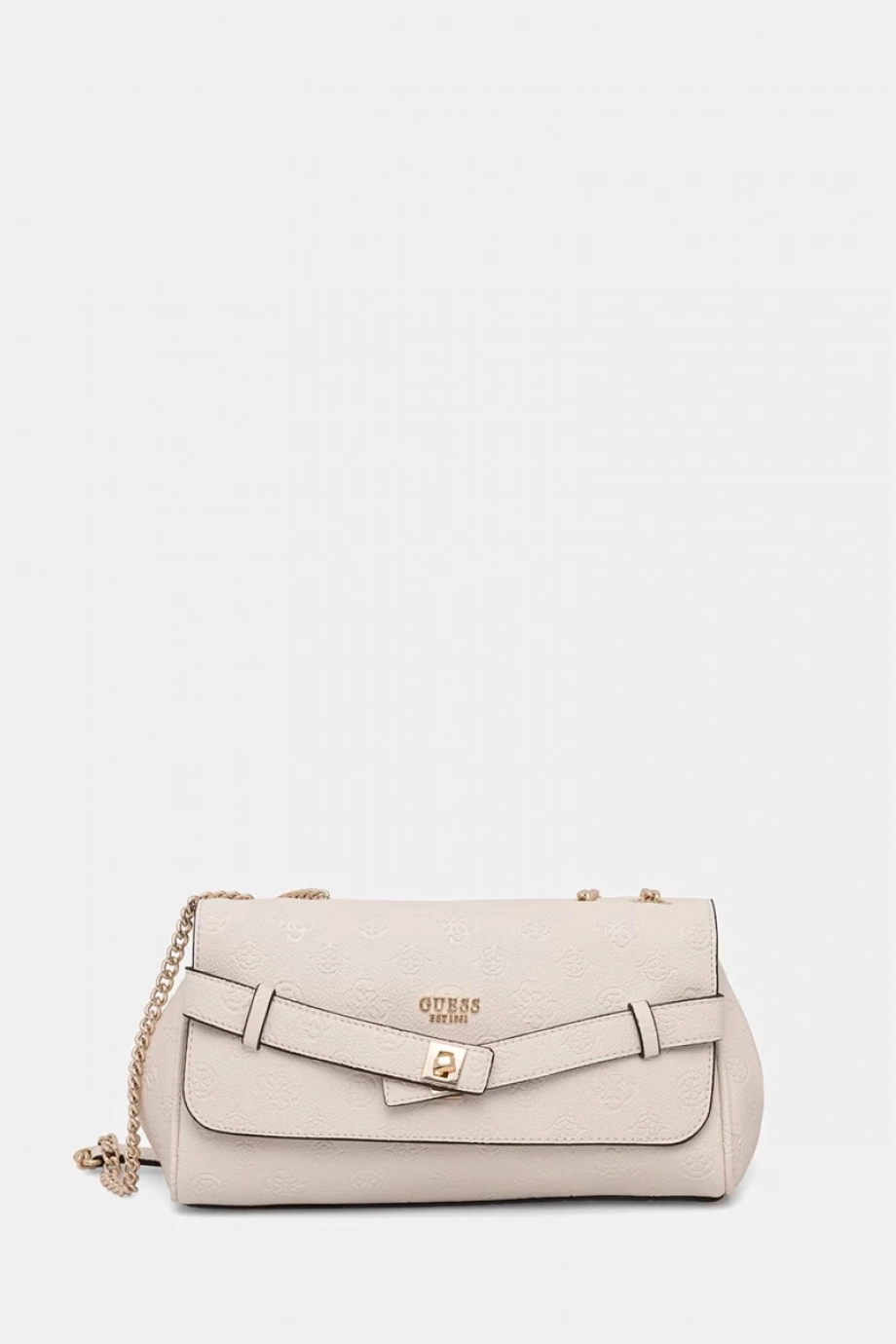 Guess Ella Logolu Dönüştürülebilir Kapaklı Kadın Bej Çapraz Çanta HWPD9746210-BIO