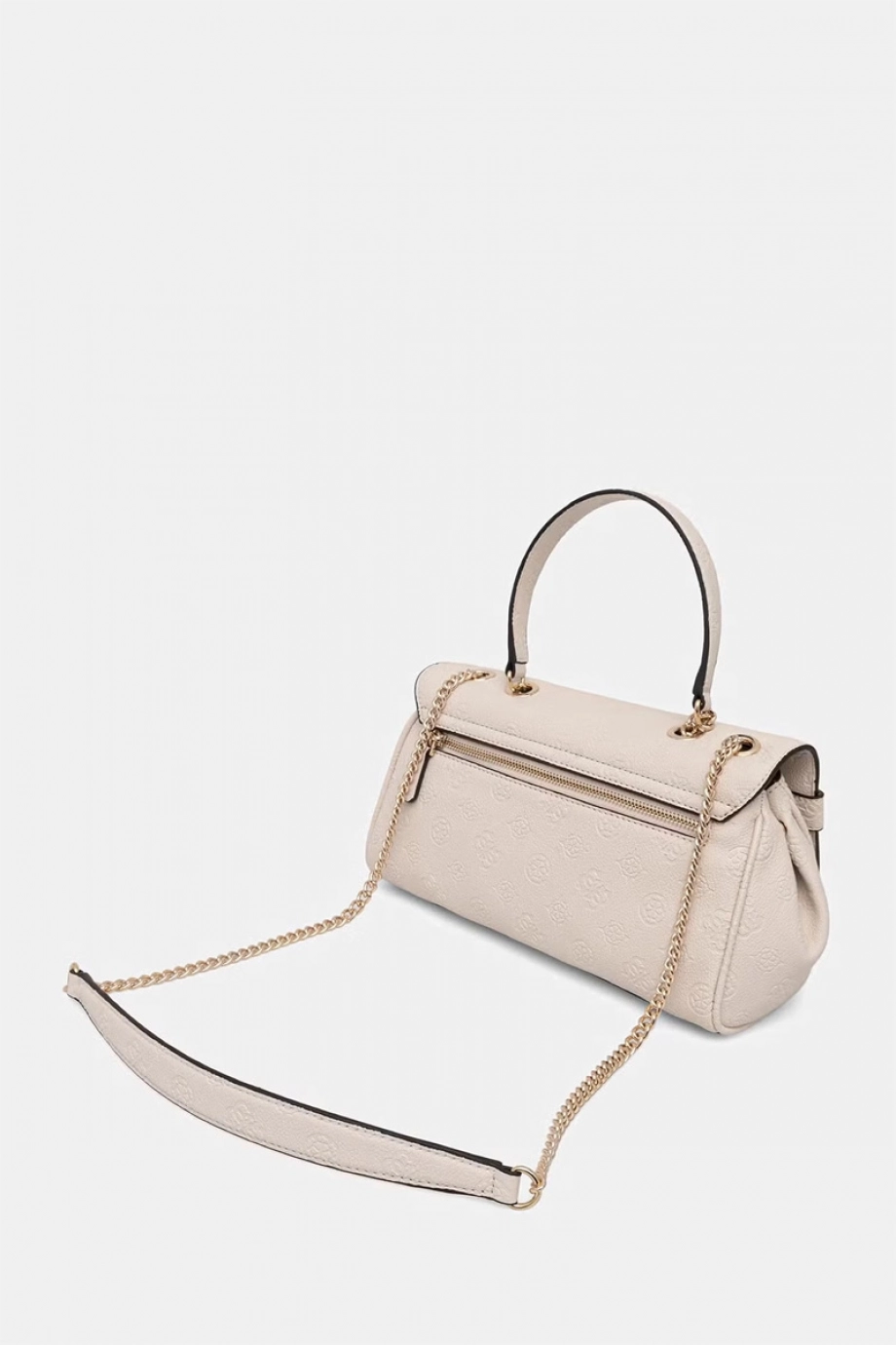 Guess Ella Logolu Dönüştürülebilir Kapaklı Kadın Bej Çapraz Çanta HWPD9746210-BIO