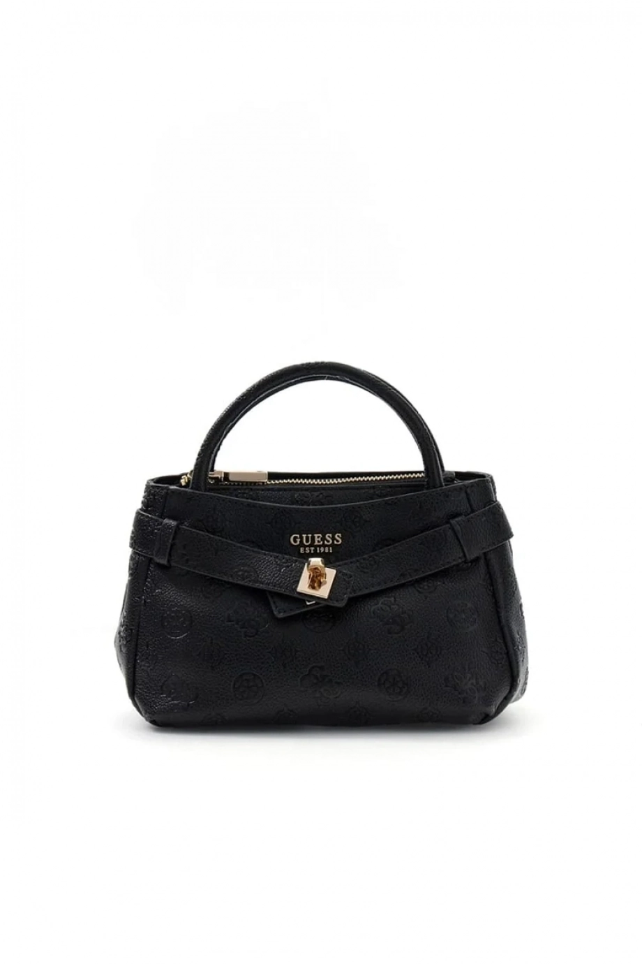 Guess Ella Logolu Küçük Kadın Siyah El Çantası HWPD9746760-BLO