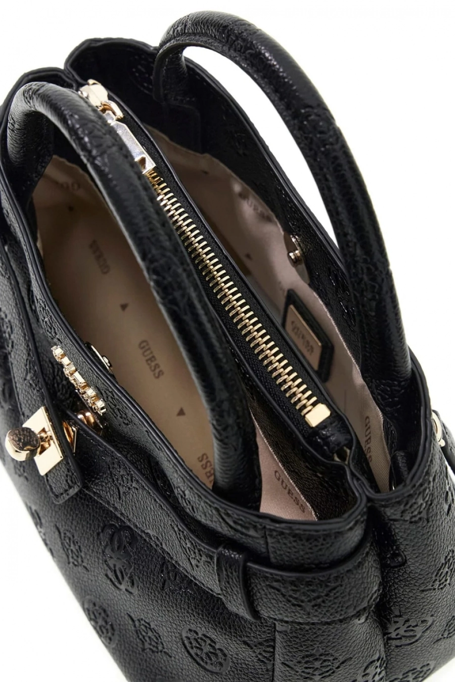 Guess Ella Logolu Küçük Kadın Siyah El Çantası HWPD9746760-BLO