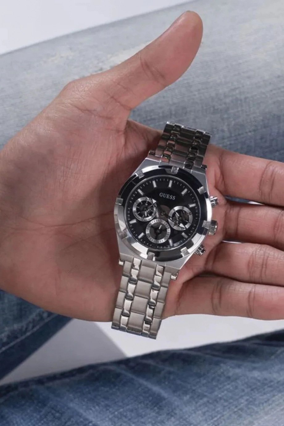 Guess Erkek Metalik Gri Kol Saati GUGW0260G1