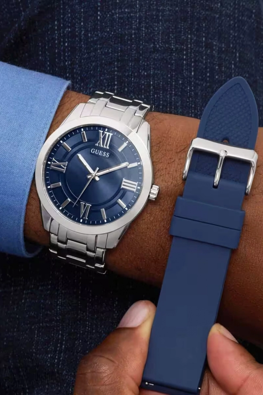 Guess Erkek Metalik Kol Saati GUGW1008G1