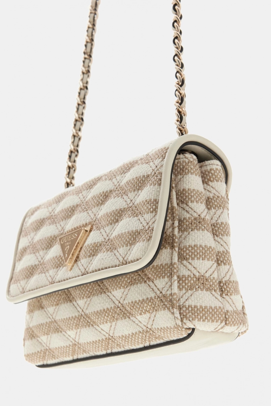 Guess Giully II Küçük 2 Bölmeli Kadın Bej Çapraz Çanta HWAG9673740-TMU