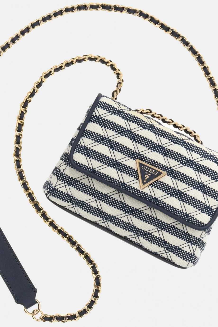 Guess Giully II Küçük 2 Bölmeli Kadın Lacivert Çapraz Çanta HWAG9673740-NML