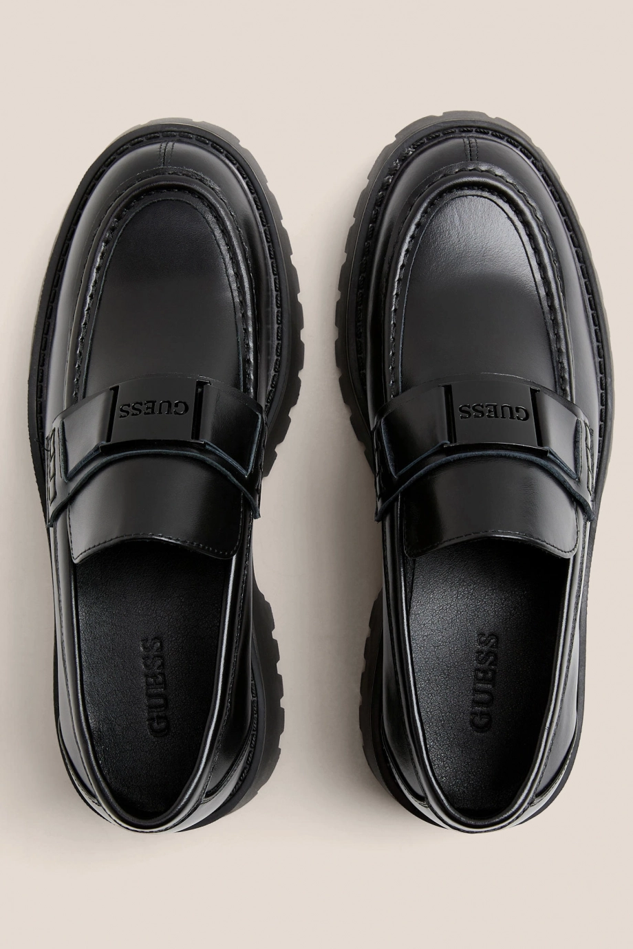 Guess Gorizia Erkek Siyah Deri Makosen FMTGORLEA14-BLACK