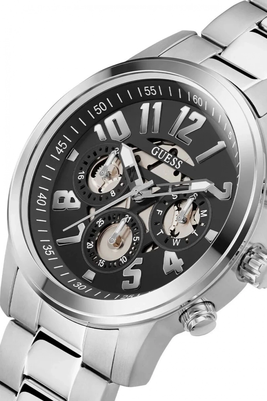 Guess Erkek Metalik Gri Kol Saati GUGW0627G1
