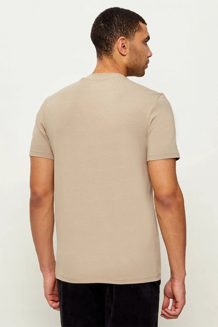 Guess Hedley Kısa Kollu Erkek Bej T-shirt Z2YI12JR06K-G9I0
