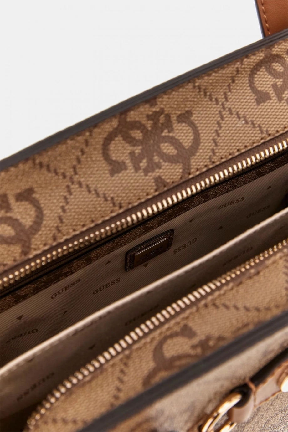 Guess IZZY 2 COMP TOTE Kadın Kahverengi El Çantası HWOS8654220-LTL