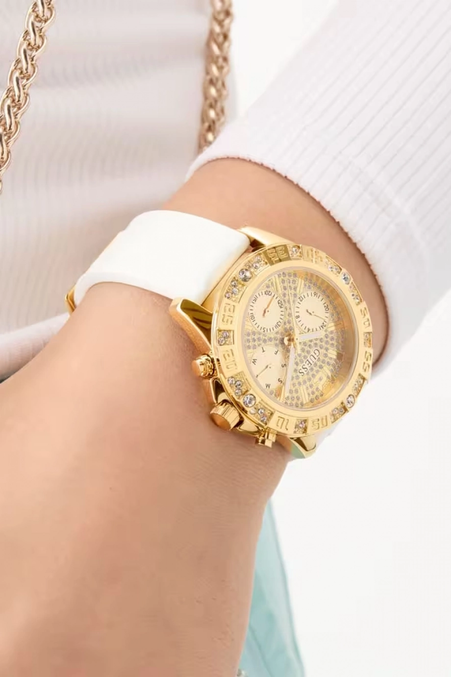 Guess Kadın Gold Kol Saati GUGW0772L3