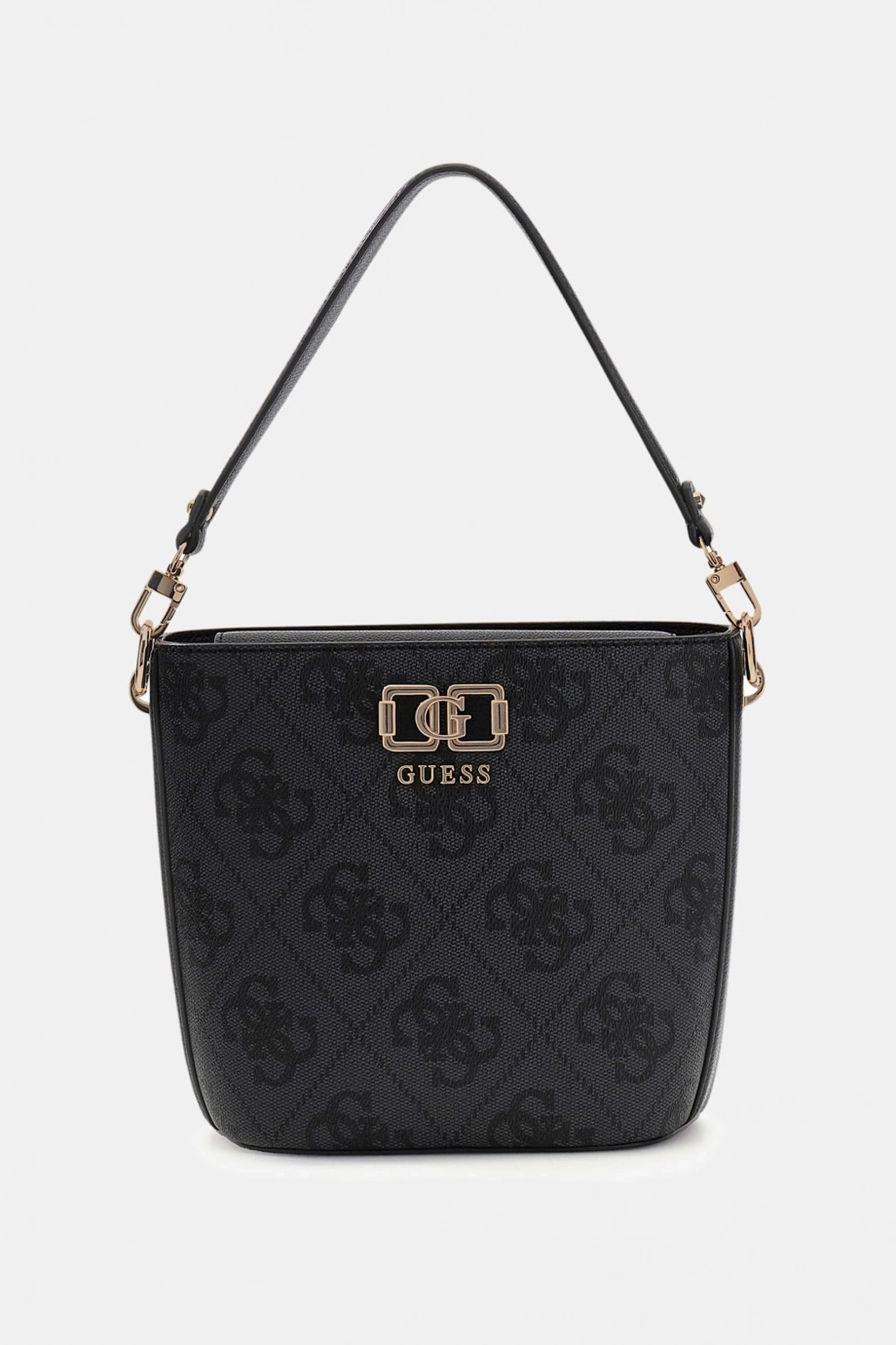Guess Karnilla Logolu Büzgülü Kadın Antrasit El Çantası HWOS9901010-CLO