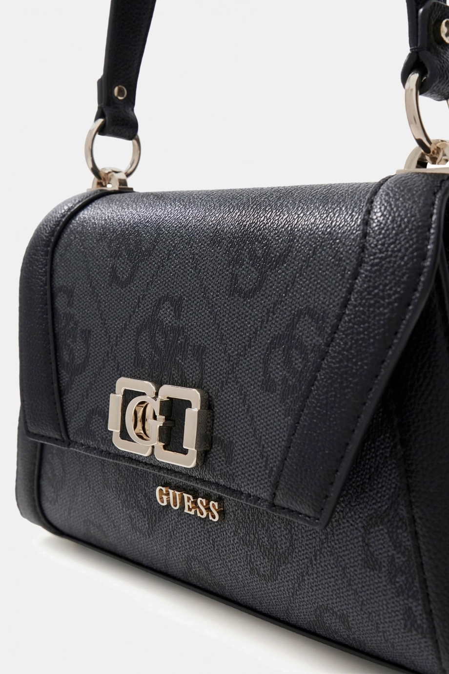 Guess Karnilla Logolu Kapaklı Kadın Antrasit Omuz Çantası HWOS9901190-CLO
