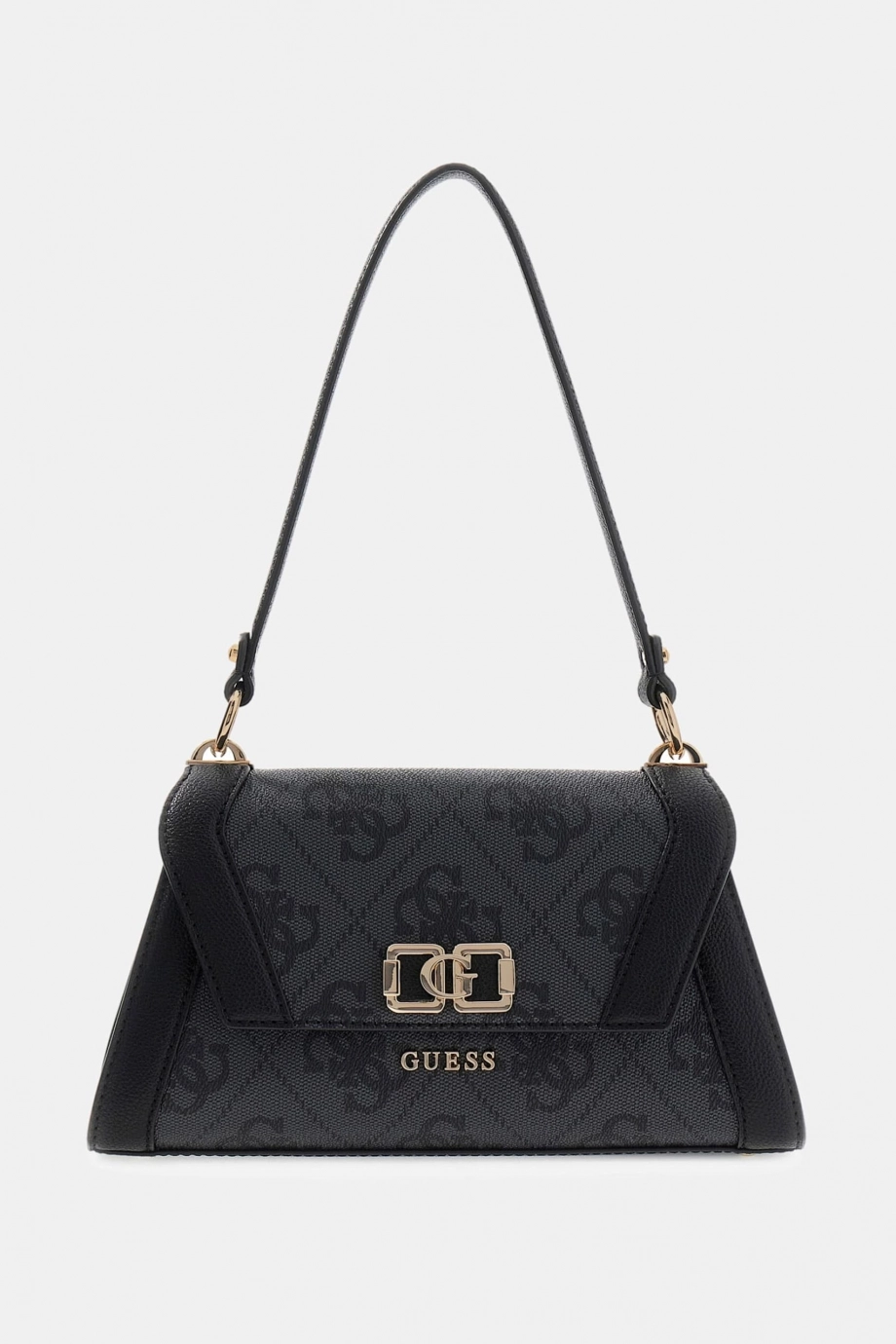 Guess Karnilla Logolu Kapaklı Kadın Antrasit Omuz Çantası HWOS9901190-CLO