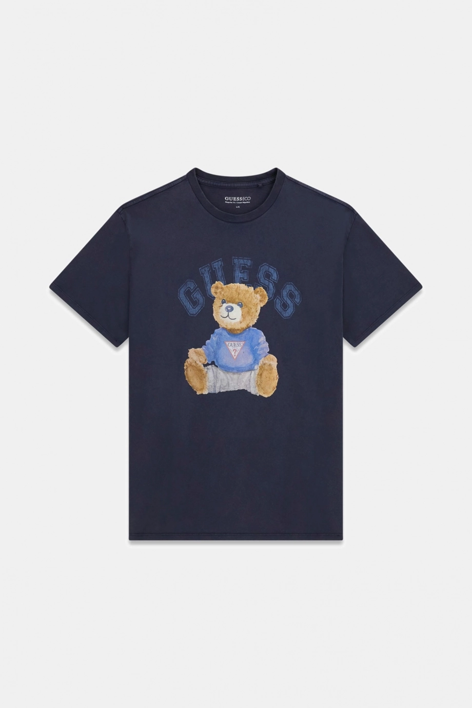 Guess Kısa Kollu Basic Guess Ayıcıklı Erkek Mavi T-shirt M6YI75K5409-F73J