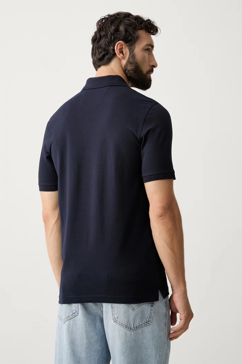 Guess Kısa Kollu Basic Polo Erkek Lacivert Polo T-shirt M6YP60K4388-G7V2