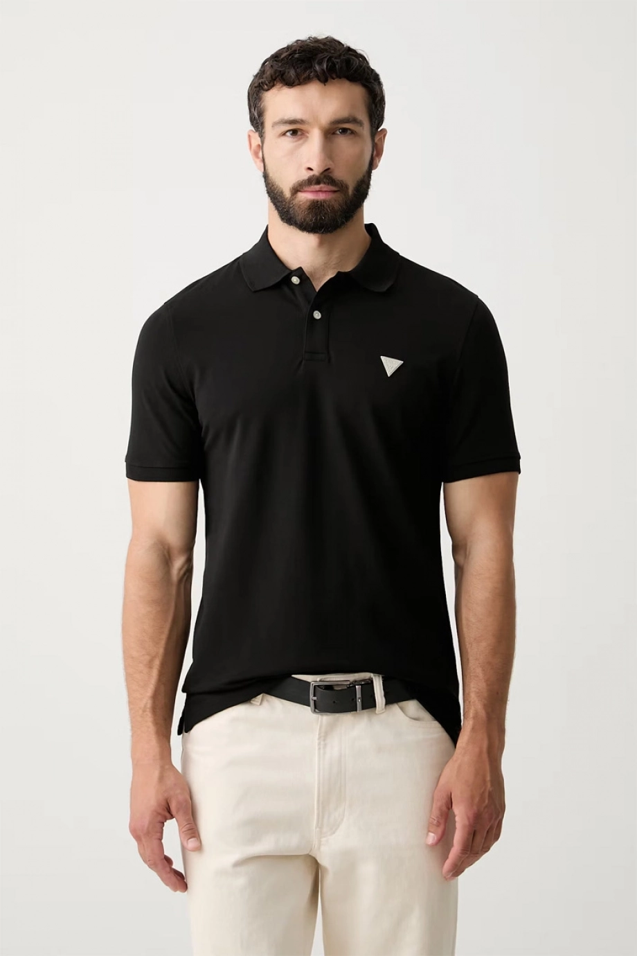 Guess Kısa Kollu Basic Polo Erkek Siyah Polo T-shirt M6YP60K4388-JBLK