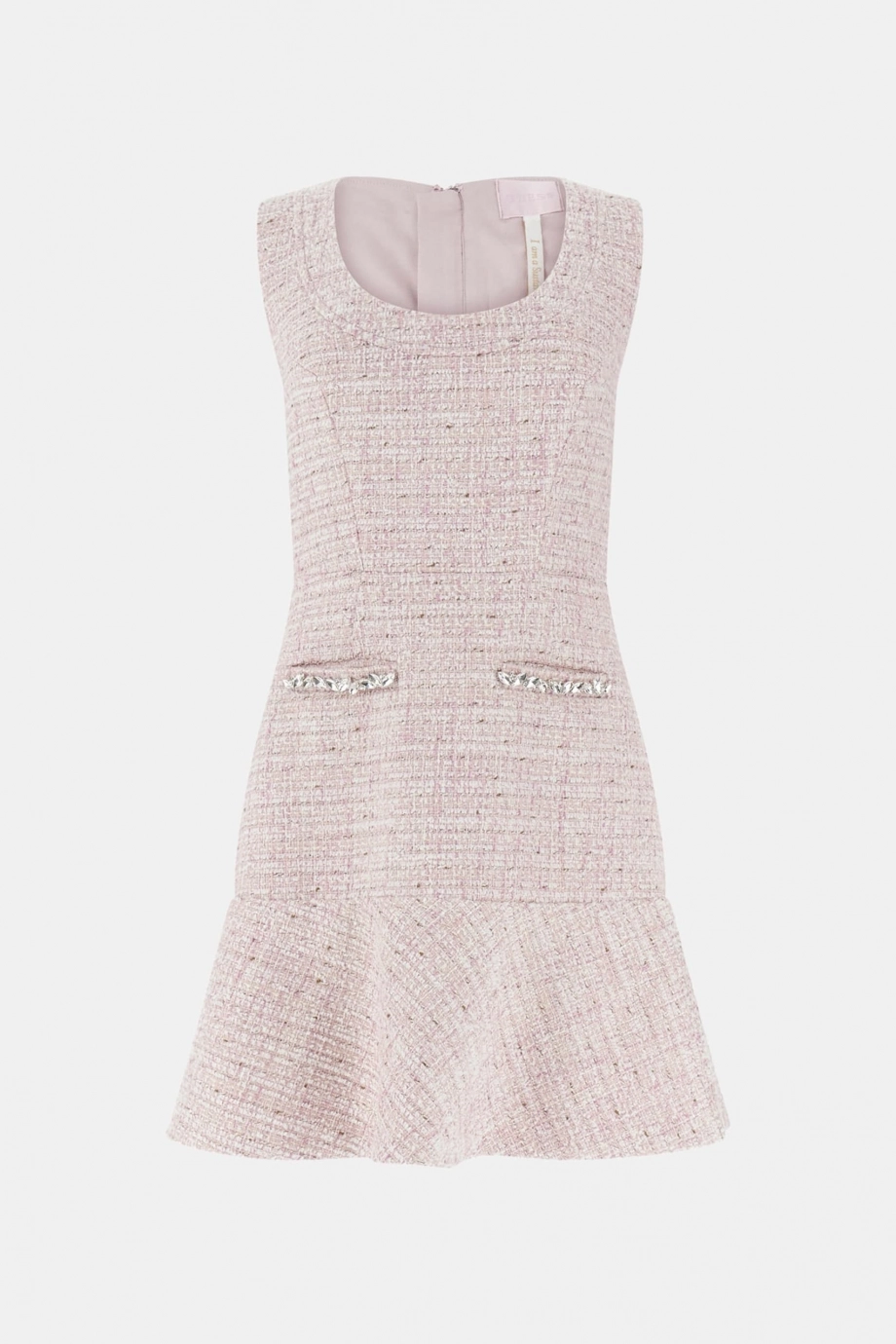 Guess Kolsuz Clotilde Tüvit Kadın Pudra Elbise W6RK28WJ632-F6ZP
