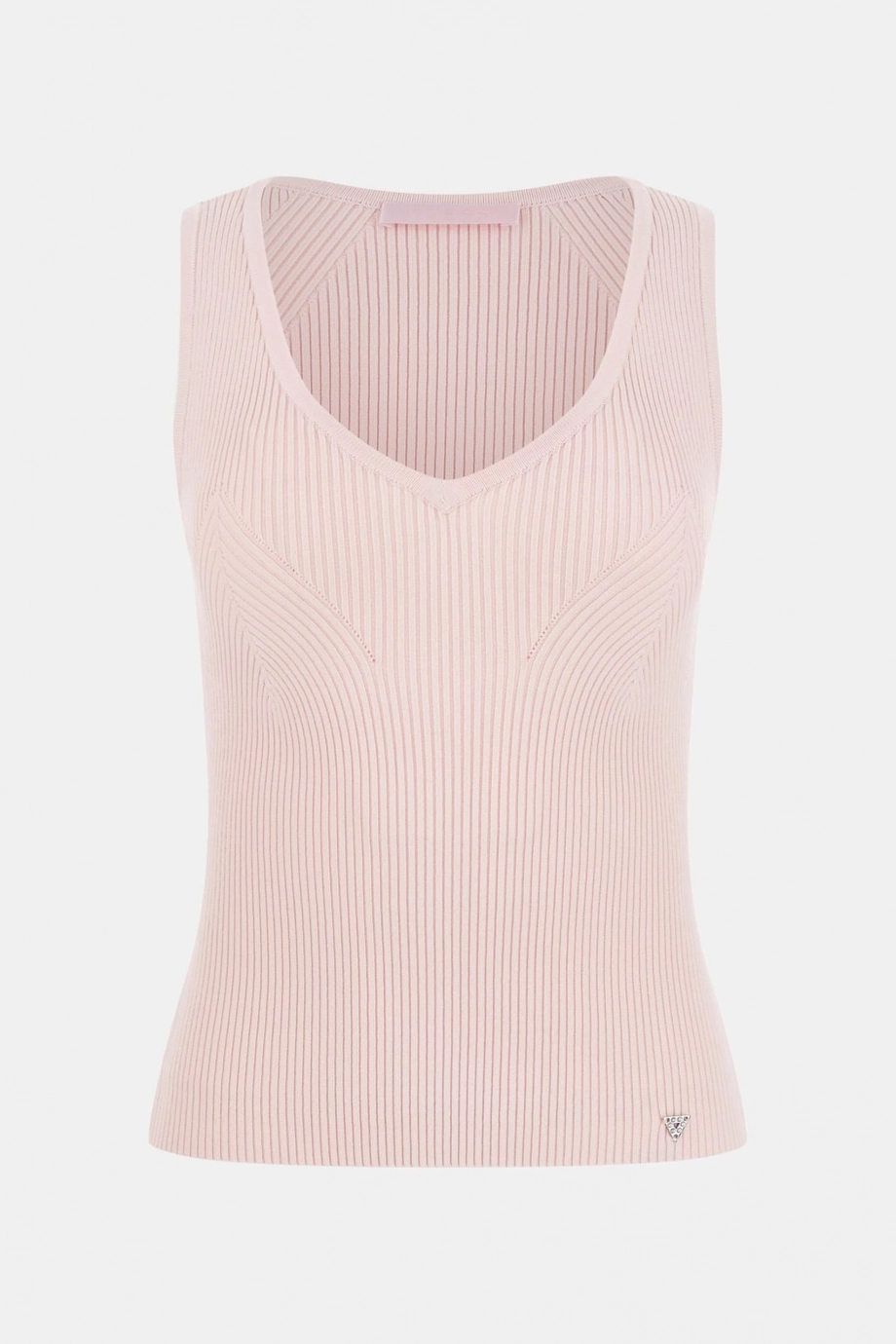Guess Kolsuz V Yaka Stella Atlet Triko Kadın Pembe Triko W6RR36Z0132-A627