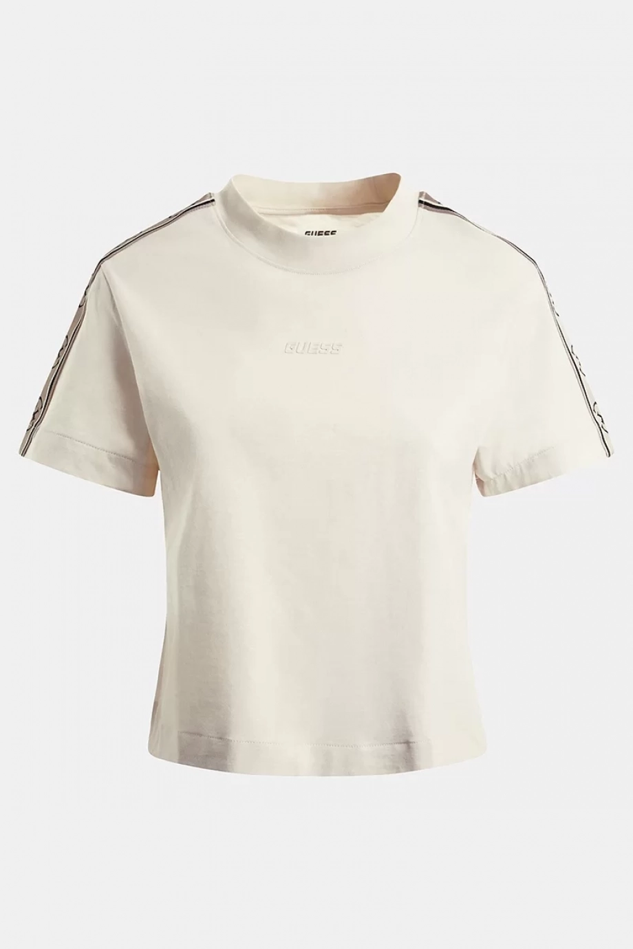 Guess Logo Bantlı % 100 Pamuk Bisiklet Yaka Relaxed Fit Britney T Shirt T Shirt V3rı08ı3z14 G6