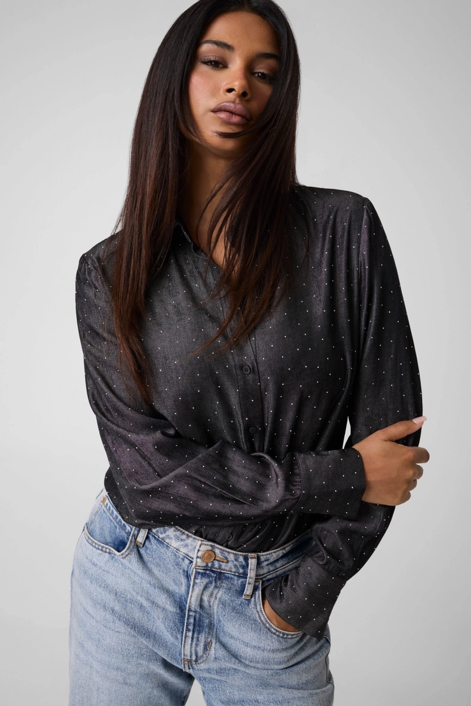 Guess Rayon Kadın Comfort Fit Gömlek