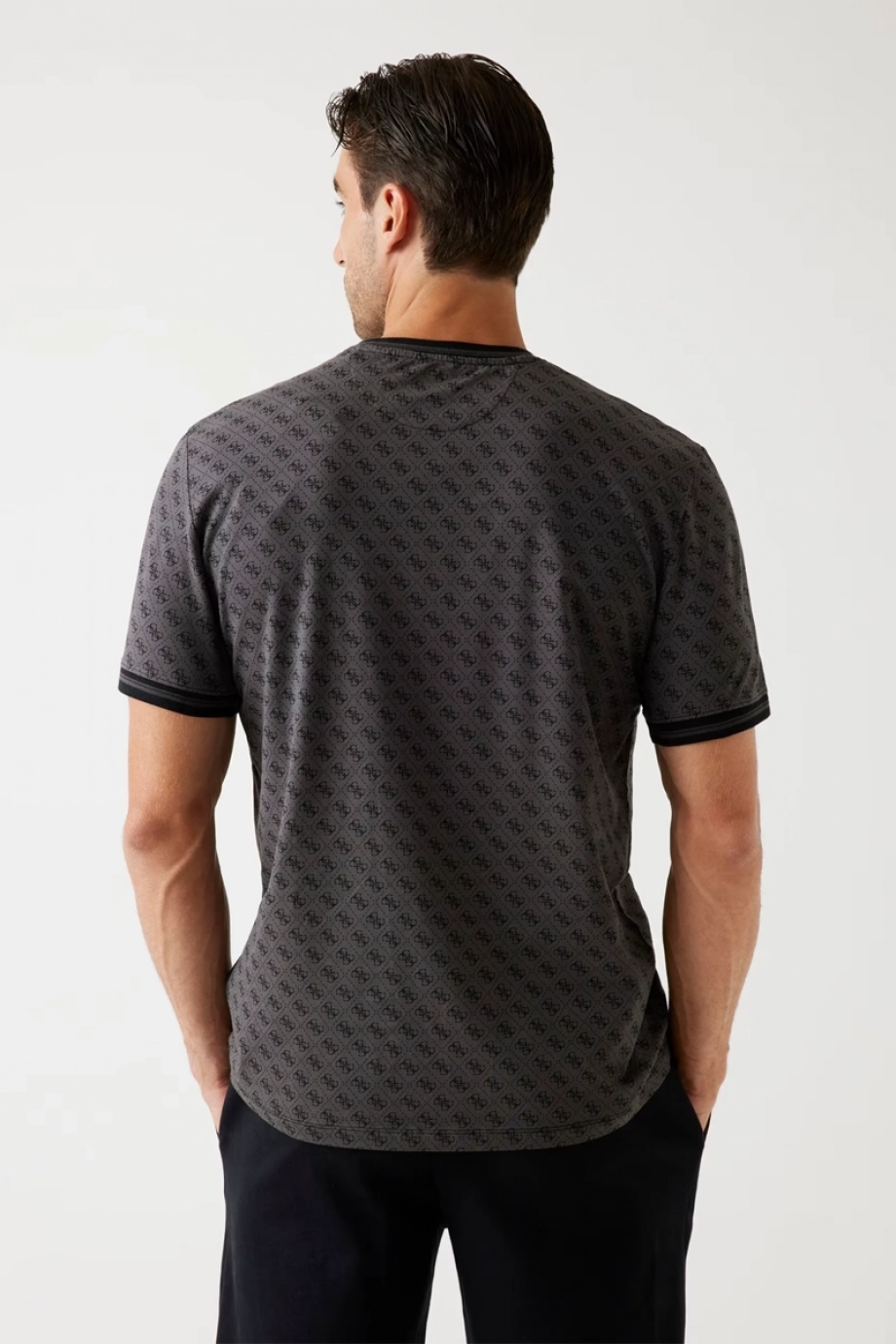Guess Marshall Erkek Siyah Aktif Regular Fit T-Shirt Z2YI05J1314-P9NP