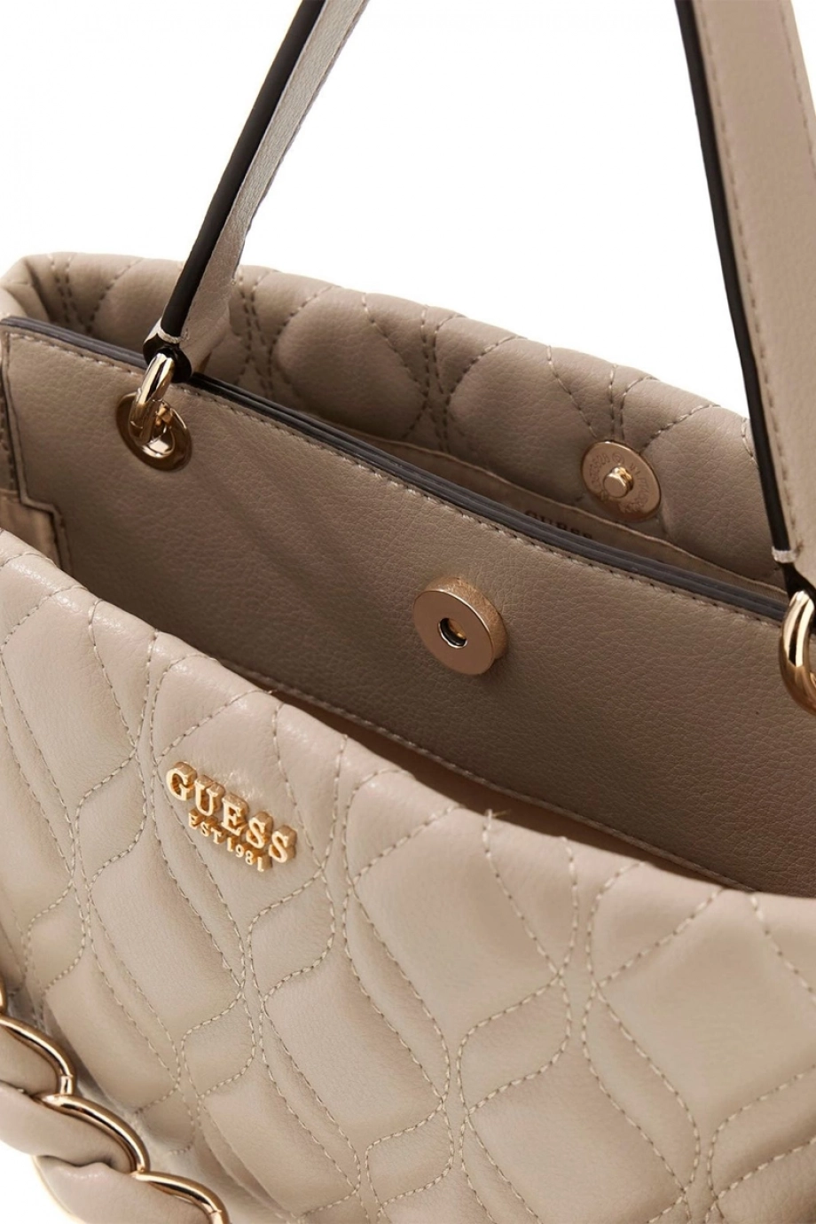 Guess Maxine 2 Bölmeli Kadın Krem El Çantası HWQG9733050-LTA