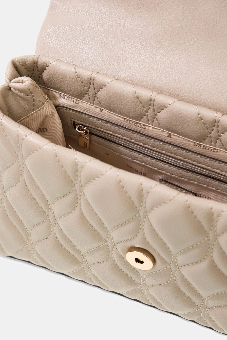 Guess Maxine Kapaklı Kadın Krem Omuz Çantası HWQG9733200-LTA