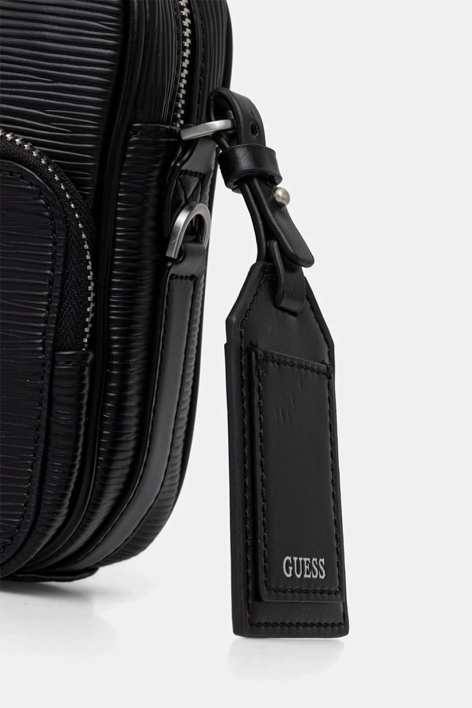 Guess Milano Çift Fermuarlı Erkek Siyah Çapraz Çanta HMMIPWP6222-BLA