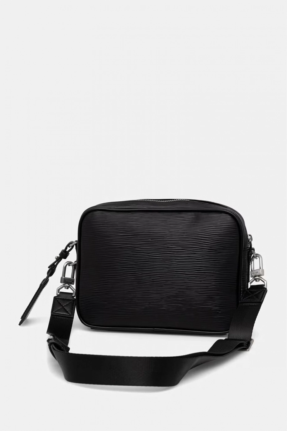Guess Milano Çift Fermuarlı Erkek Siyah Çapraz Çanta HMMIPWP6222-BLA