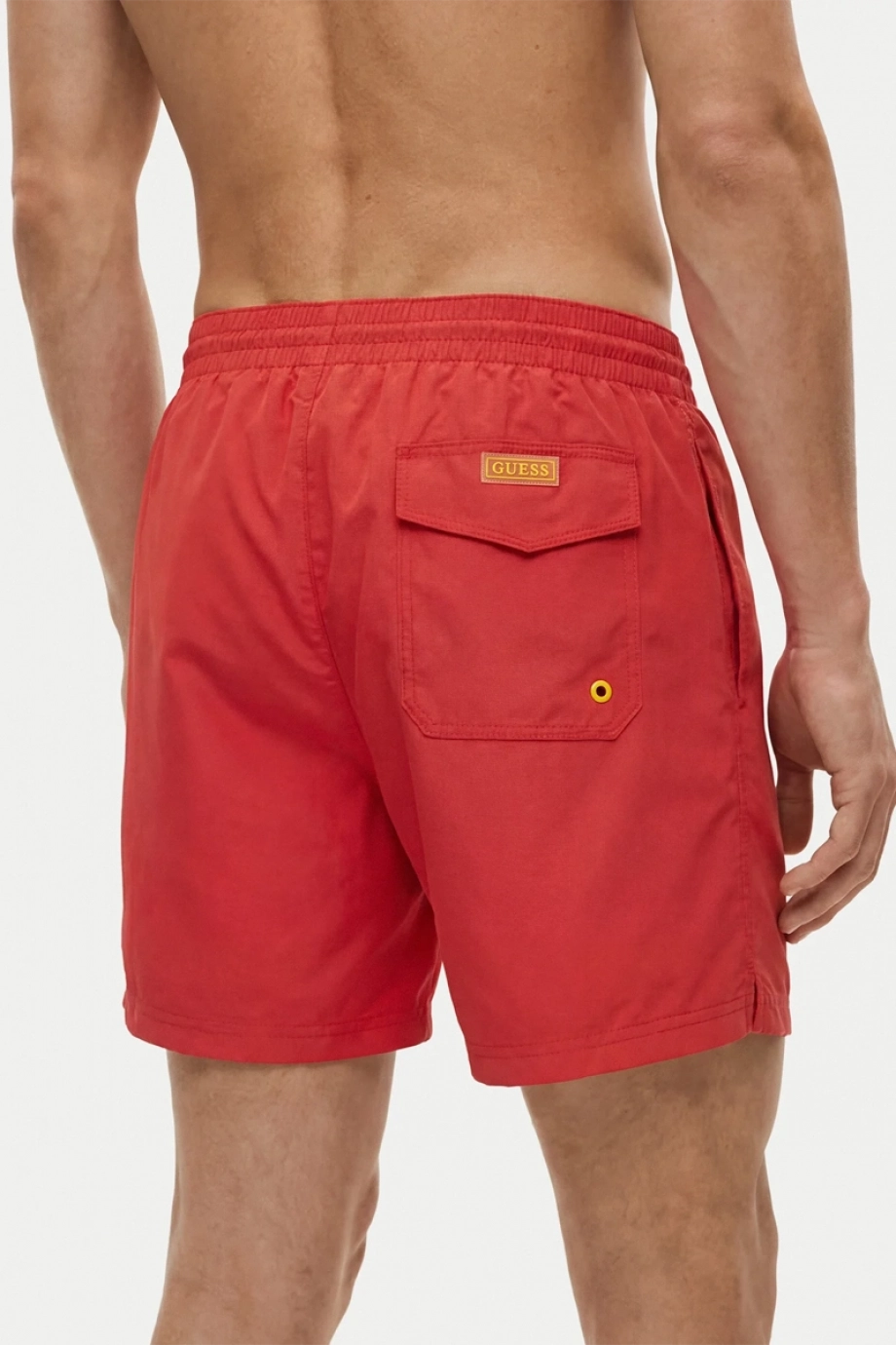 Guess New Basic Orta Boy Erkek Kırmızı Mayo F6GT24WG282-G597