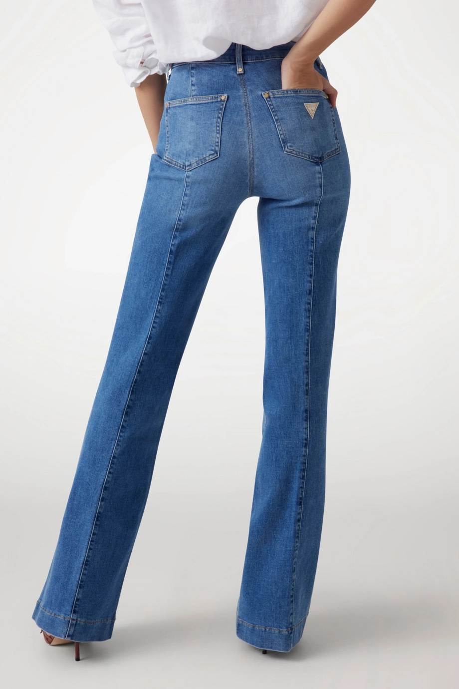 Guess New Faye Kadın Mavi Jeans W5GA0PD5Q01-S1ML