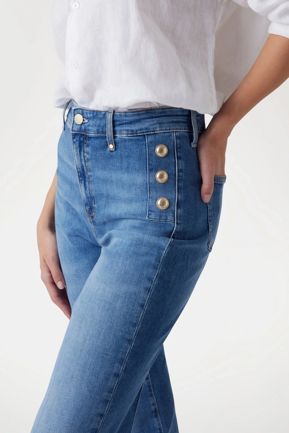 Guess New Faye Kadın Mavi Jeans W5GA0PD5Q01-S1ML