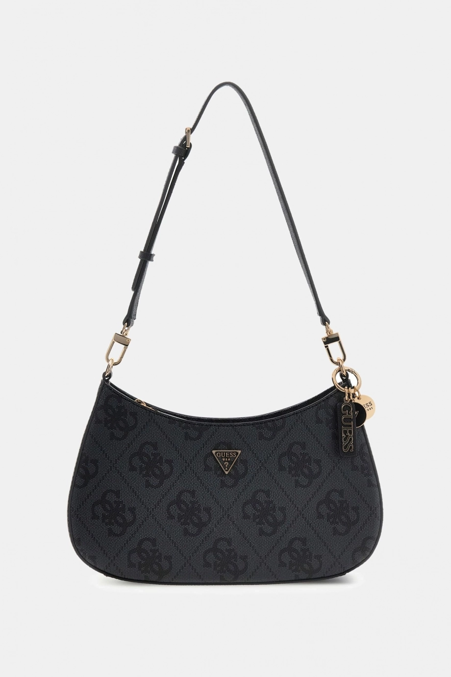 Guess Noelle II Üstten Fermuarlı Kadın Antrasit Omuz Çantası HWSO9672180-CLO