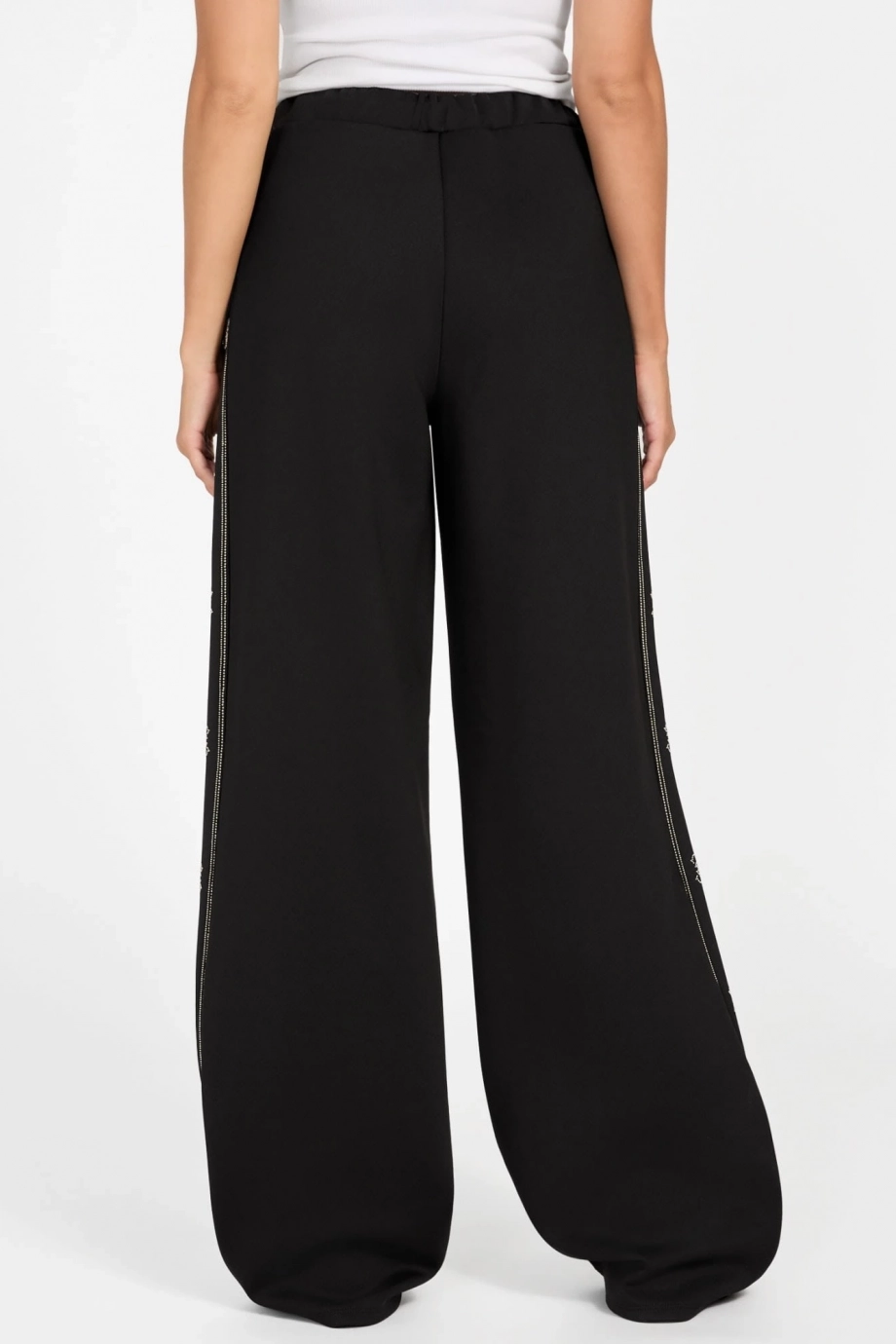 Guess Octavia Kadın Siyah Aktif Palazzo Fit Eşofman Altı V5BB12KCX22-JBLK