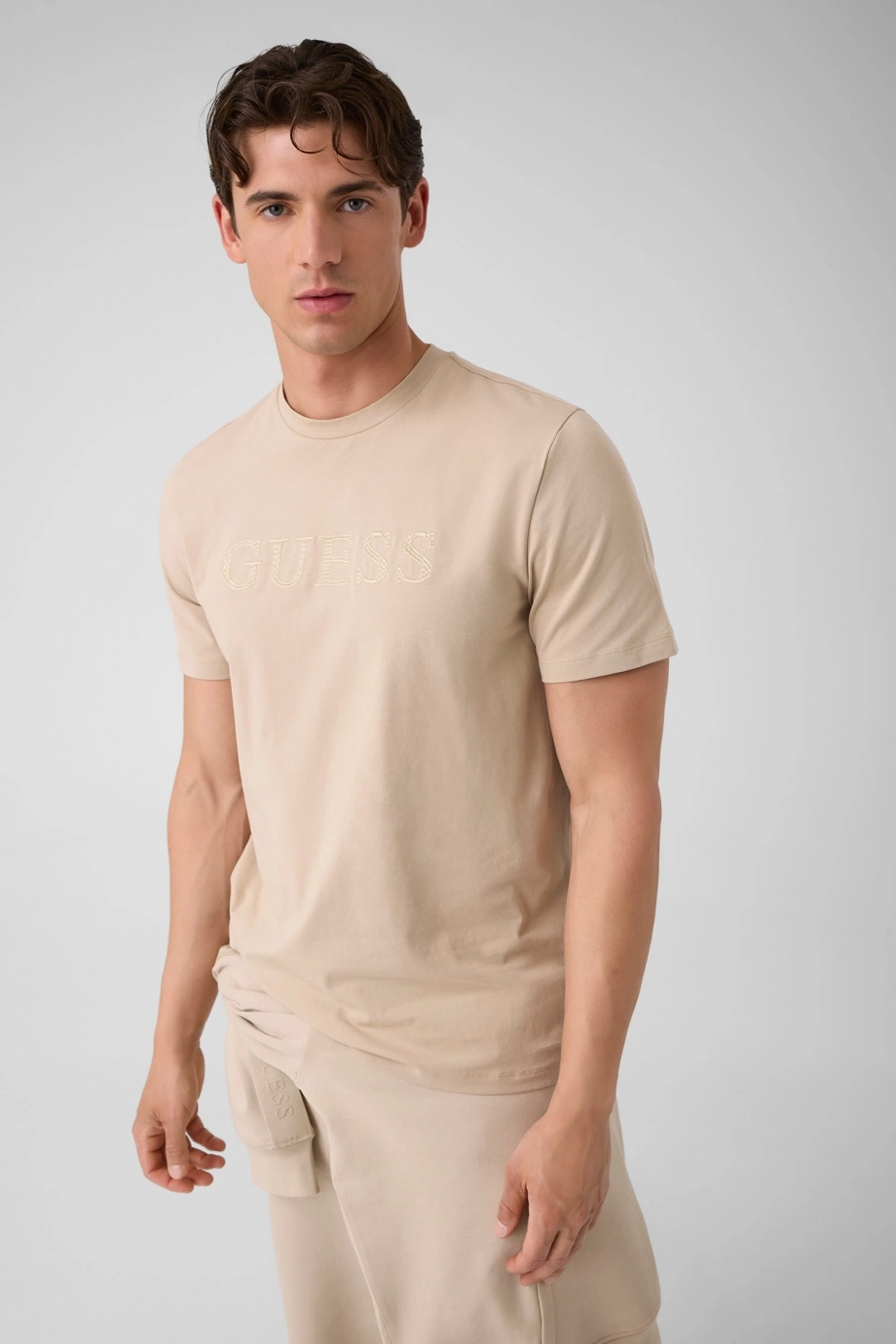 Guess Prat Erkek Aktif Regular Fit T-Shirt
