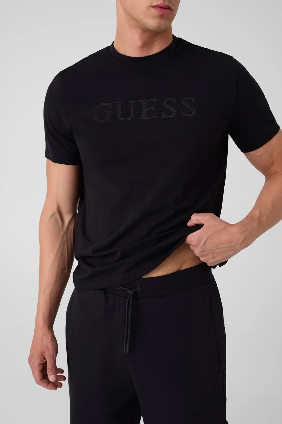 Guess Prat Erkek Aktif Regular Fit T-Shirt