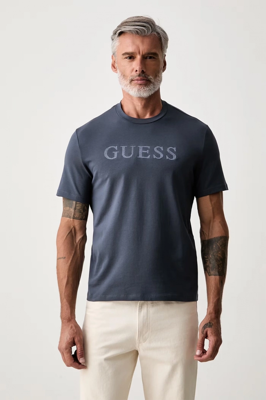 Guess Prat Erkek Aktif Regular Fit T-Shirt